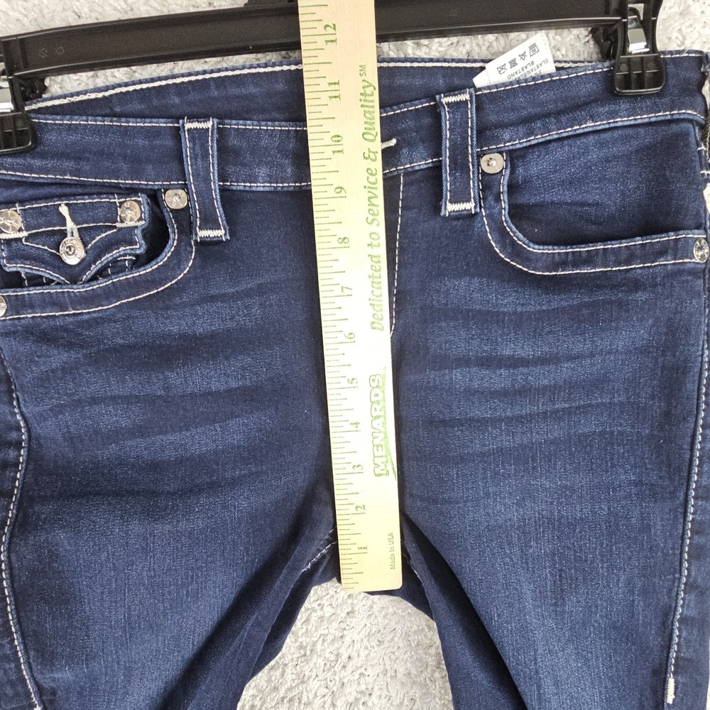 True Religion Women's Halle Flap Pocket Stretch Jeans Skinny 30x28 Horseshoe - Picture 6 of 11
